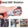 8 In 1 Torque Wrench Universal Ratchet Spline Multifunctional Wrench 360 Degree Bolts Sleeve Hand Tool for Car Socket Wrench Set