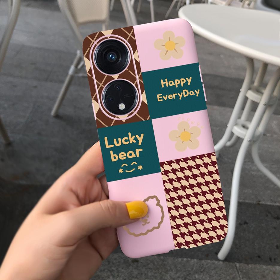 For Oppo Reno 8T 4G Case CPH2481 Luxury Art Printed Cover Silicone Soft TPU Phonw Case For Oppo Reno8 T 5G Reno 8T Reno8T Bumper