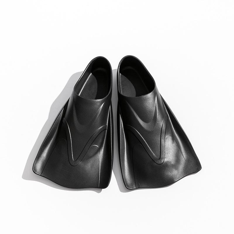 EVA Swimming fins, men s and women s diving shoes, adult diving-specific flippers, for breaststroke training and short free diving S(Suitable36-38) чёрный