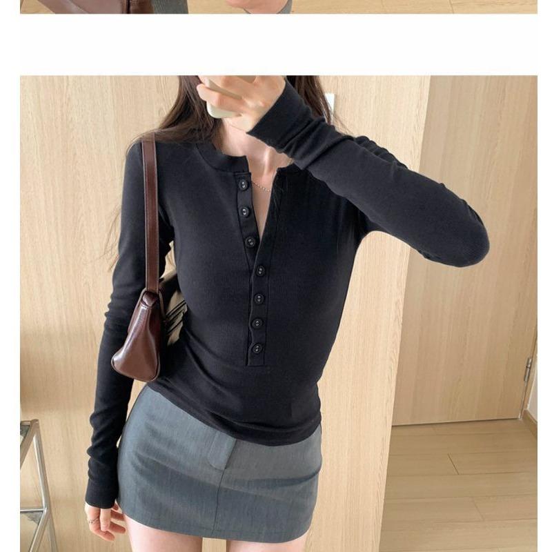 Undercoat for Women Long Sleeved T-shirt for Inner Lining