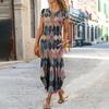 QICED Abiti Casual Senza Maniche Girocollo Moda Estate Primavera