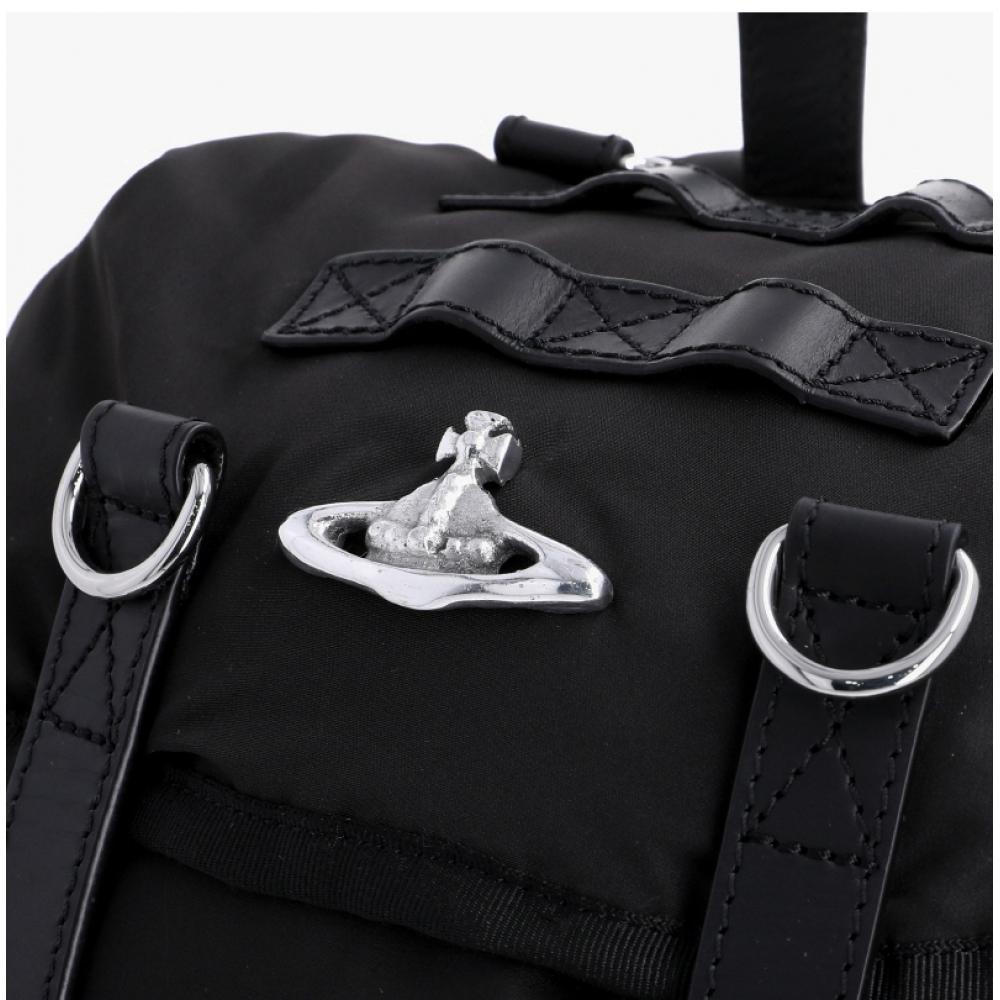 Vivienne Westwood Unisex Highland Poly Drawstring Backpack W019e N403