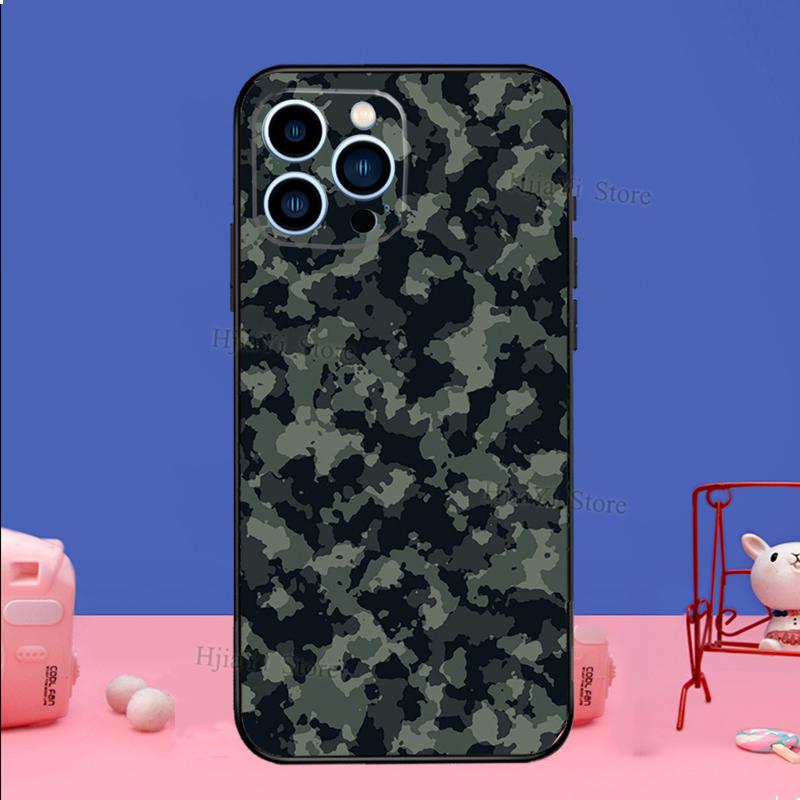 Army Camouflage Phone Case For iPhone Samsung Galaxy Redmi Xiaomi Oppo OnePlus Note S A 7 8 9 10 11 12 13 14 20 21 22 23 53 54 Pro Max Plus Ultra