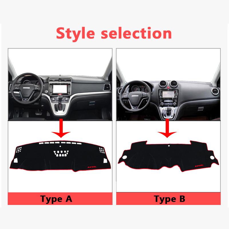 For Haval H6 2011 2012 2013-2015 2016 2017 Dashboard Cover Mat Avoid Light Pad Sun Shade Dash Board Cover Carpets Accessories