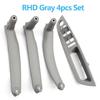 LHD RHD 4-teiliges Set Türfensterschalterblende Armlehnen-Zuziehgriffabdeckung Zierleiste Für BMW X5 X6 E70 E71 E72 2007-2014
