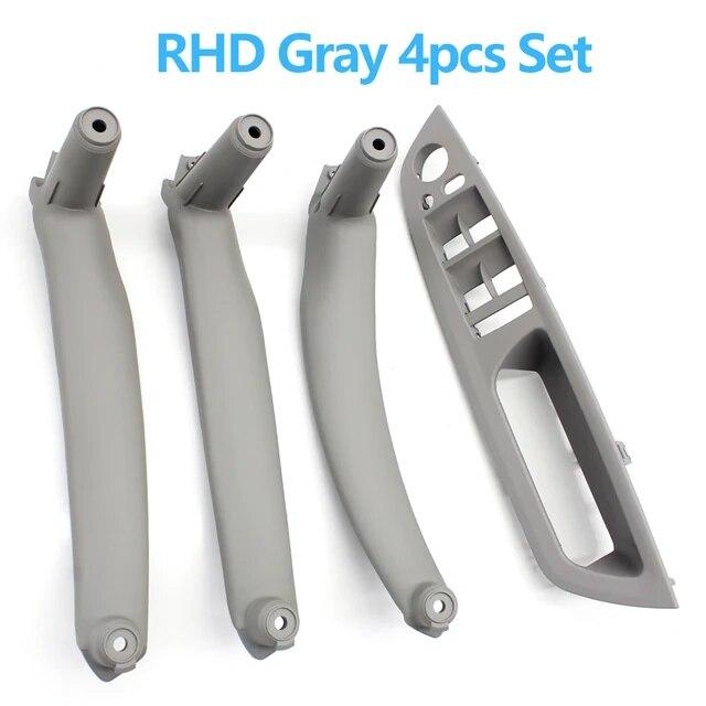 LHD RHD 4-teiliges Set Türfensterschalterblende Armlehnen-Zuziehgriffabdeckung Zierleiste Für BMW X5 X6 E70 E71 E72 2007-2014