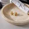Jieding titanium steel white diamond earrings, ear buckles, earrings do not fade, earrings, stainless steel jewelry women