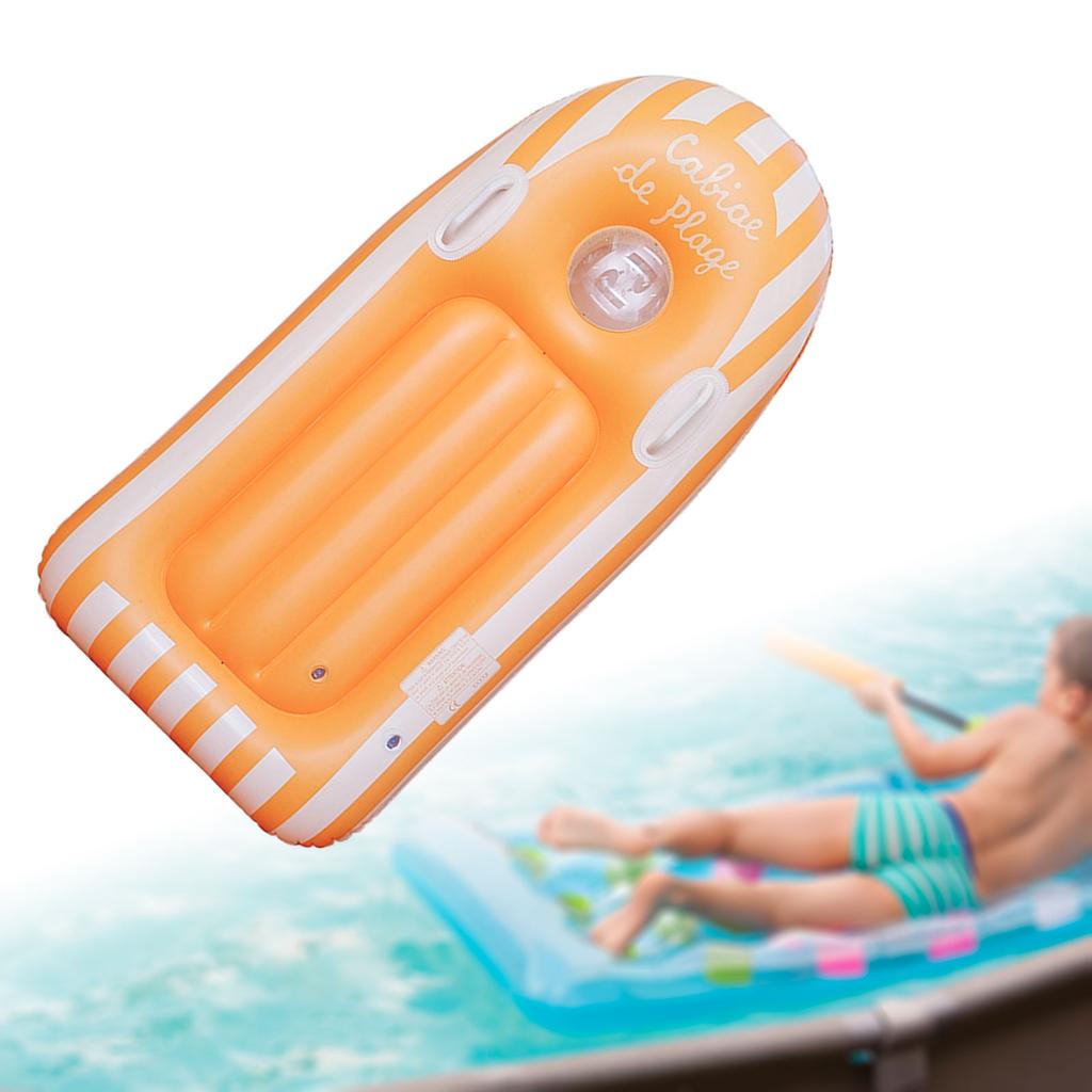 Inflatable Surfboard PVC Surf Body Board with Handles Water Fun Game Accessories for Beach Party Water Entertainment