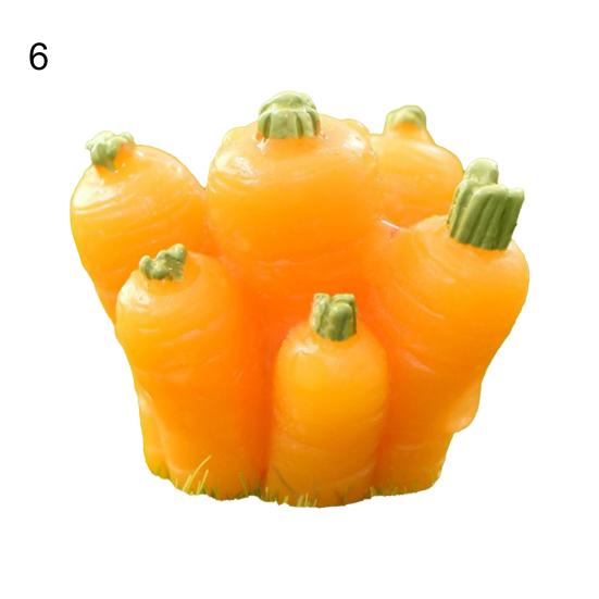 Rabbit Figurines Exquisite Handmade Cute Fashion Mini Animals Carrots Basket Micro Landscape Decor for Garden