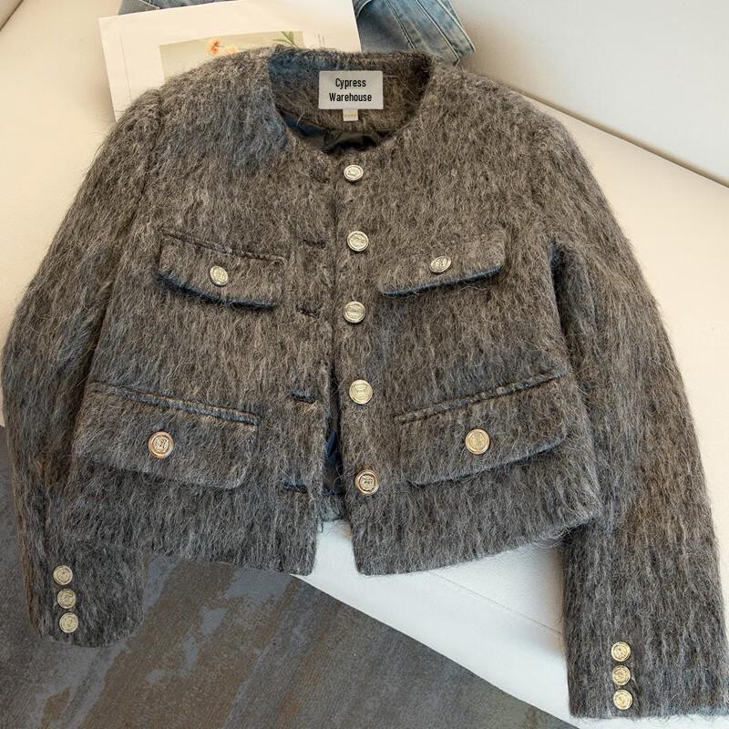 Women's Elegant Round Neck 90% Duck Down Jacket