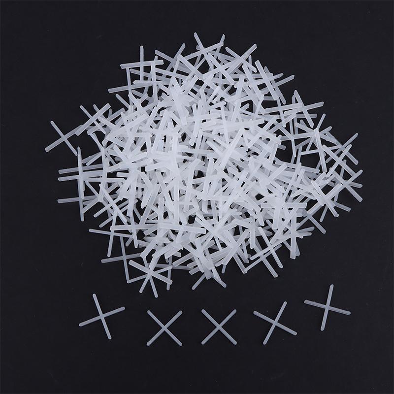 500Pcs 1/1.5/2/2.5/3/5/Mm Plastic Cross Ceramic Tile Leveling System Clips Spacer Ceramic Floor Construction Tools