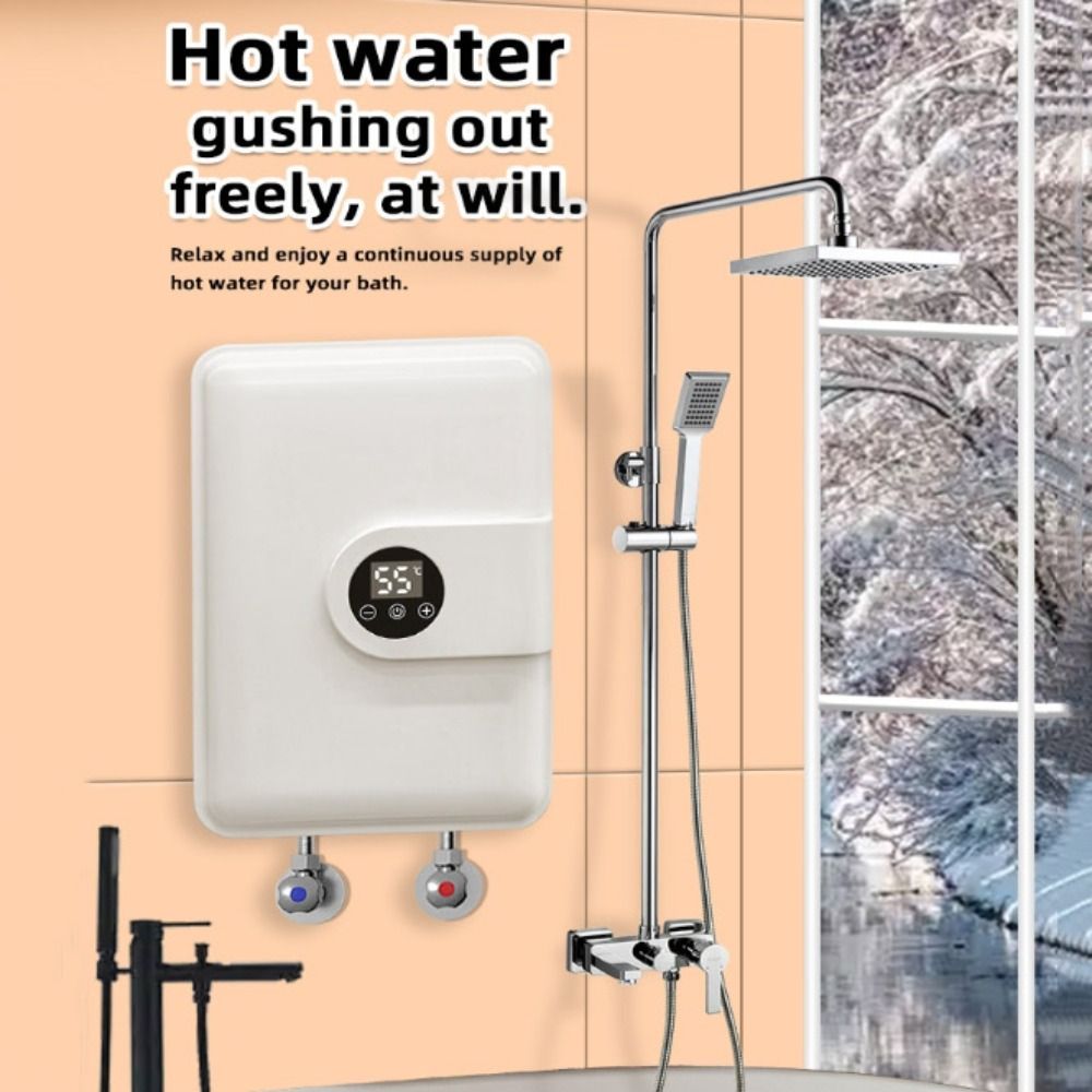 Power Saving Tankless Water Heater Thermostatic Bath Geyser Water Heater  Home Application