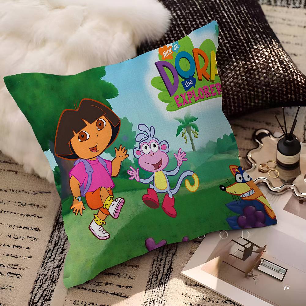 

TV D-Dora The Animation Explorer Pillowcases Home Bedding Decorative Pillow Cover Wedding Super Soft Pillow Case 45cmx45cm