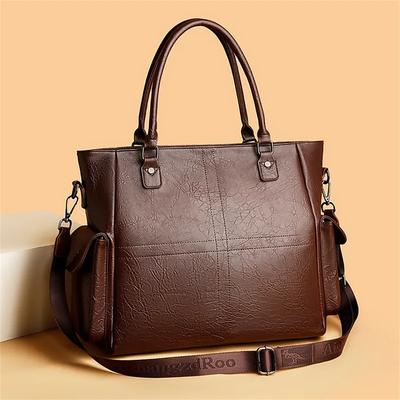 Borse a mano casual da donna Borsa tote di alta qualità in morbida pelle Borsa a spalla retrò di lusso Borse a tracolla grandi da donna