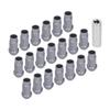 20pcs Wheel Lug Nuts M14x1.5 Thread 2in Height 7075 T6 Aluminum Thru Hole Locking Lug NutsTitanium Color