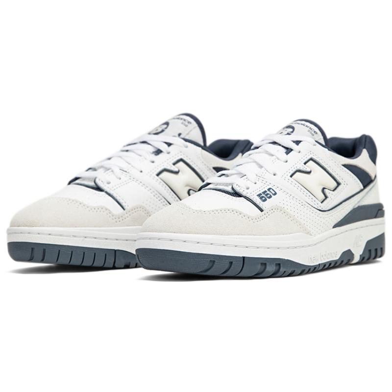 New Balance 550 Weißes Staubblau Sneaker BB550STG
