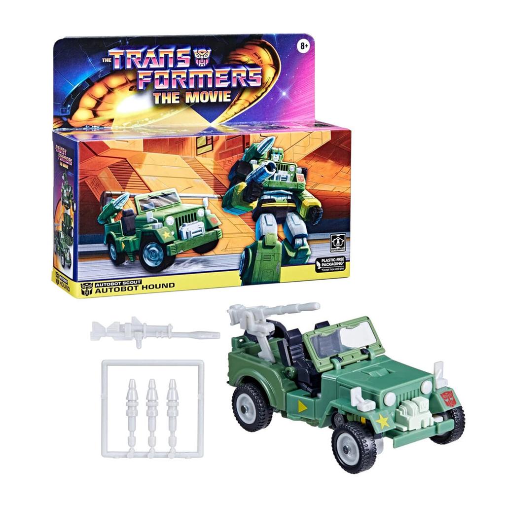 Hasbro Transformers 1986 Movie G1 Retro Reissue Autobot Hound Action Limited F69445L0 5.5-inch Figure, Edition,