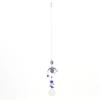 Evil Eye Wall Decor Metal Crystal Hanging Evil Eye Pendant Decoration for Bedposts Mirrors Window