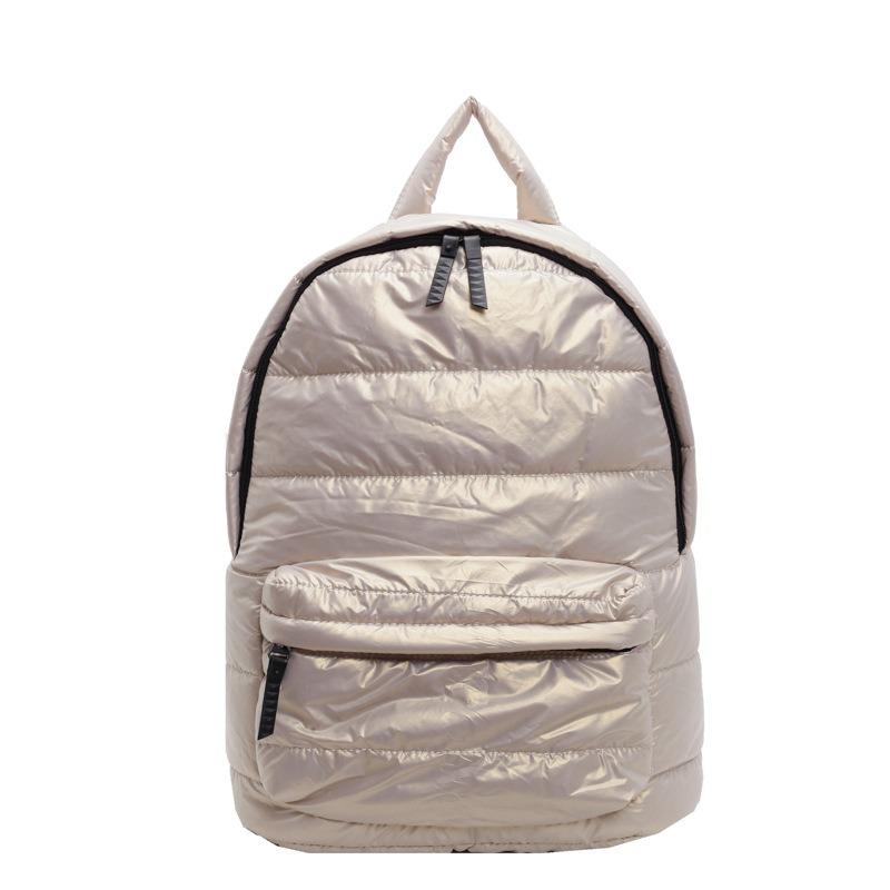 New Popular Cotton Clothes Backpack Women's Casual Versatile Space Cotton Backpack Large Capacity Lightweight Bag