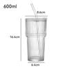 Shangqi Vertikal Gestreiftes Glas Getränkebecher Set