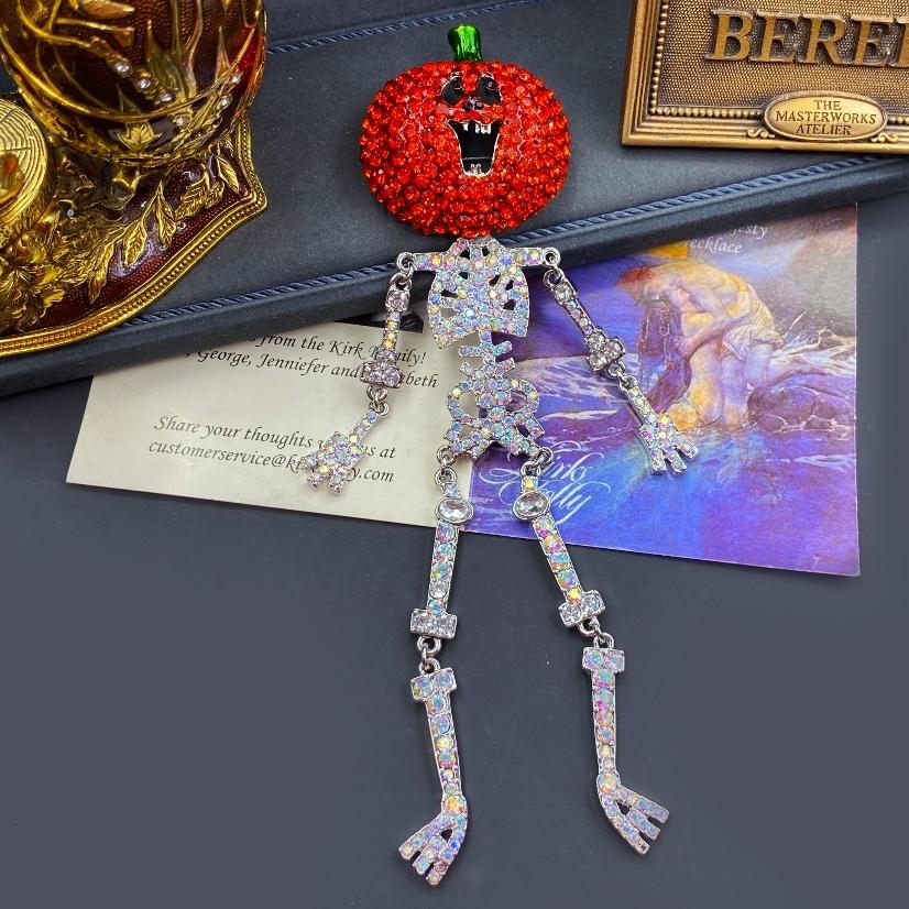 

Женские Девушки Винтаж Хэллоуин Тыква Полный Кристалл Брошь Значки Тяжелая Промышленность Стразы Забавная Булавка Корсажи Подарок