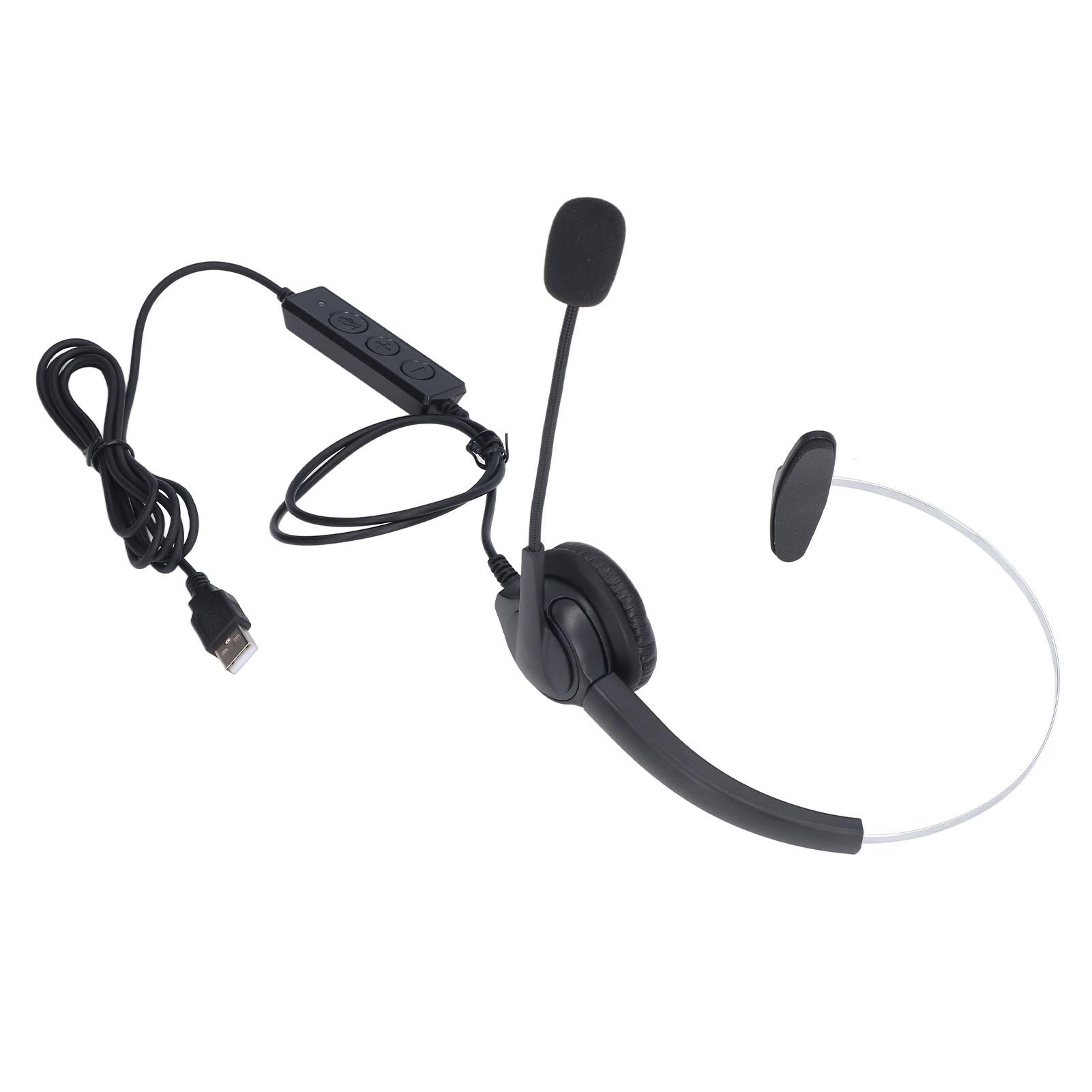 

Гарнитура для колл-центра с шумоподавлением, эргономичные проводные наушники для обслуживания клиентов для звонков из домашнего офиса