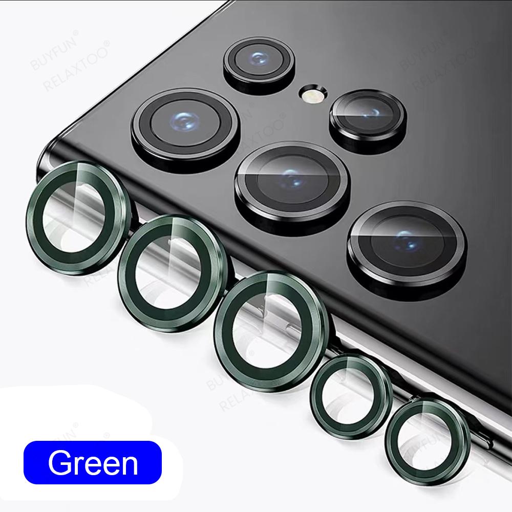 S 22Ultra Cases Rear Camera Lens Protectors Metal Ring Tempered Glass For Samsung Galaxy S22 Ultra 5G S 22 Ultra Back Lens Cover