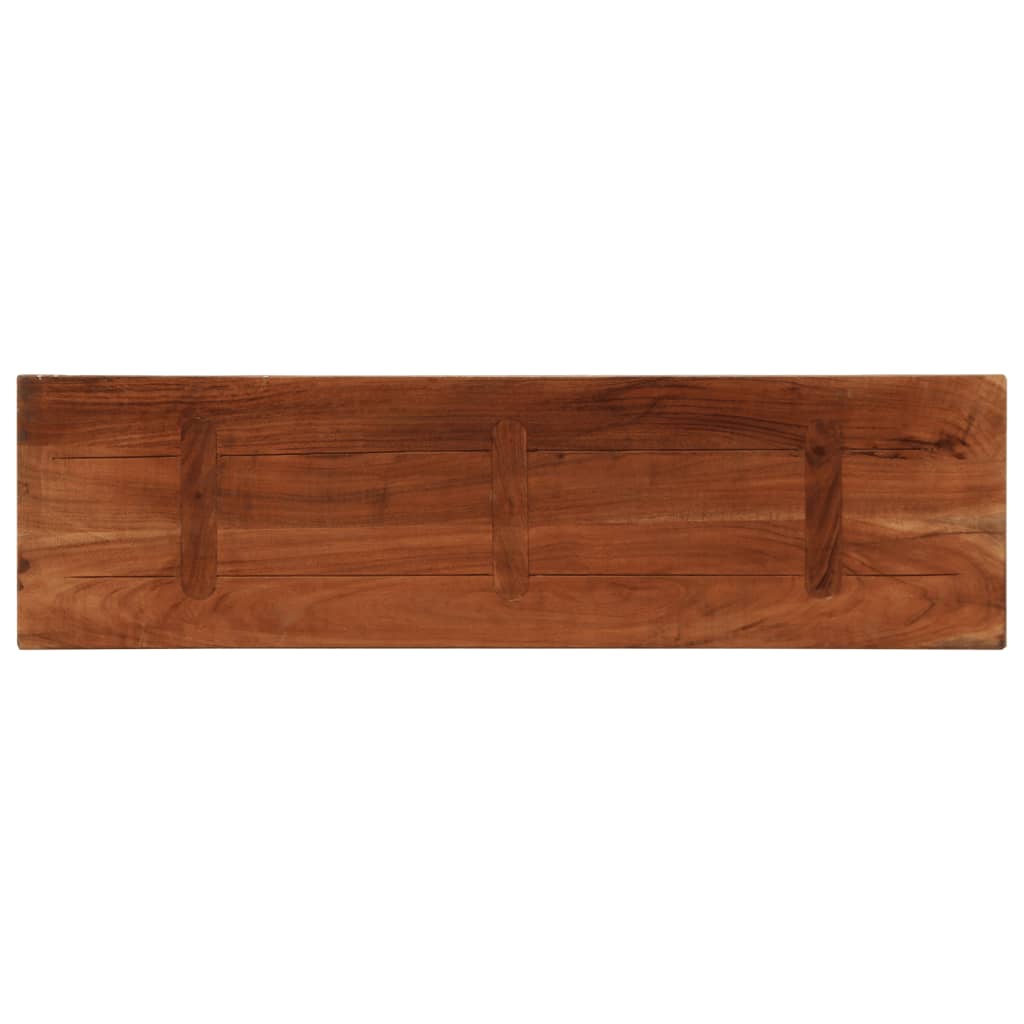 Vidaxl Blat Stołu, 110X20X3,8 Cm, Prostokątny, Lite Drewno Z Odzysku
