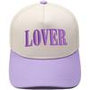 LOVER three-dimensional embroidery color matching truck driver hat European and American men and women couples casual sunshade baseball cap