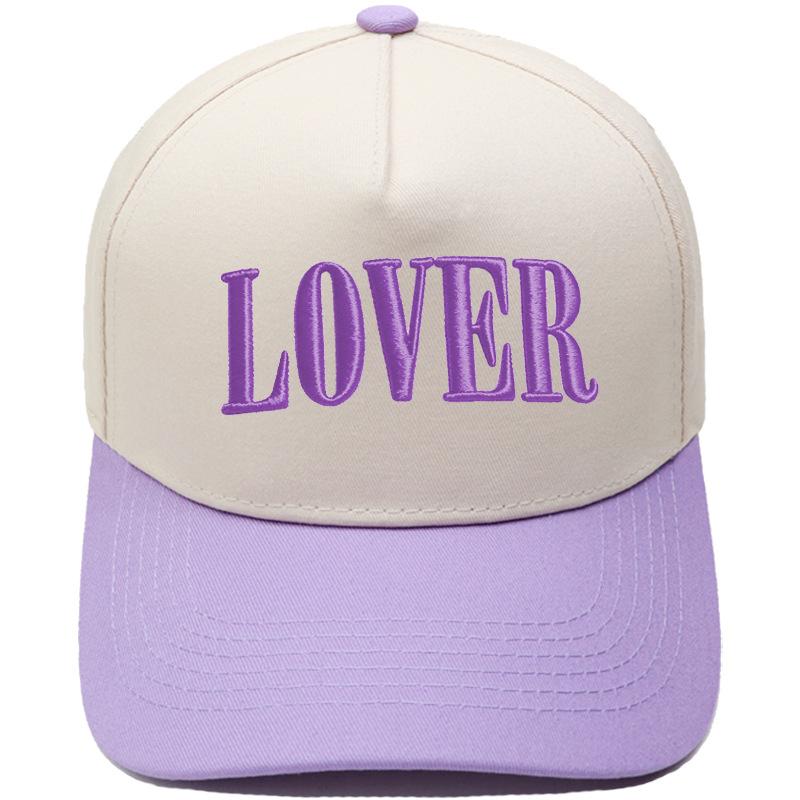 LOVER three-dimensional embroidery color matching truck driver hat European and American men and women couples casual sunshade baseball cap