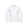 Ss21 Solid Color Minimalist Long Sleeve Polo Shirt Men Tops White 8NPF05-JM5Z-0100