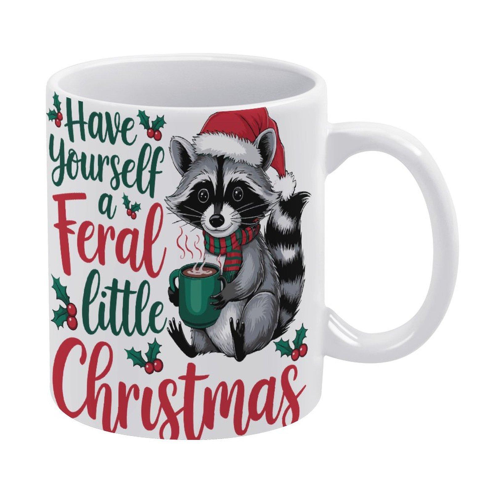 

1pc 11oz blank ceramic coffee mug, double-sided printed cup for kitchen breakfasts, glossy white glaze, quality ceramic, daily drink partner белый