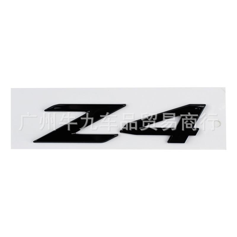 Suitable for the New Z4 Rear Tail Mark, Trunk Word Mark, Tail Door Mark, Car Sticker Modified Black Letter Mark