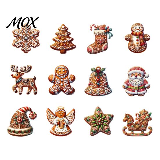 Weihnachtsgeschäft Fensterdekorationen Holz Lebkuchenstil Ornamente mit natürlicher Hanfschnur, Retro Festliche Hängende Weihnachtsbaum Anhänger für Zuhause