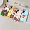Cartoon Cute C-Cony B-Brown Phone Case For Samsung S 24 Fe 25 Ultra Plus 20 Lite 21 30 22 23 24 22 Ultra 5G Fundas