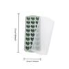 1set Ice Cube Tray with Lid, Quick Freeze Silicone Mold, Easy Release Ice Maker for Freezer, BPA-Free Leakproof 24-Cube Tray Set