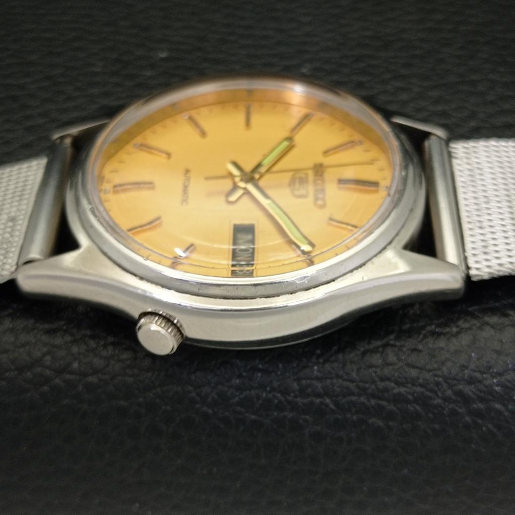 USED VINTAGE SEIKO 5 AUTOMATIC 7009A JAPAN MENS ORIGINAL DIAL WATCH A433661-2 R118-a433661