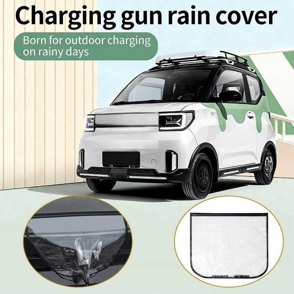 Waterproof EV Charging Port Cover Dustproof Charging Port Protector Shield Car Accessories