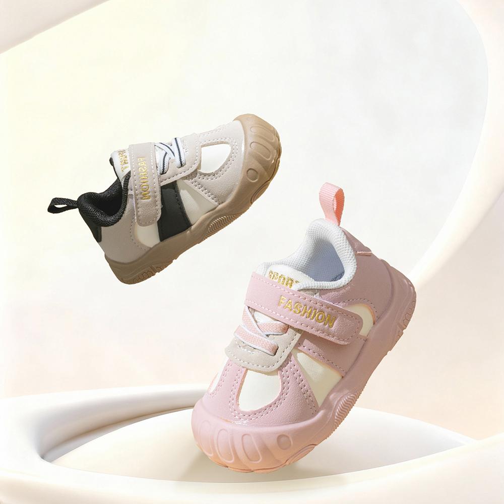 Ergonomics Toddler Shoes For Kids PU Leather Waterproof Kid's Sneakers Soft-soled Boy's Girl's Running Shoes Sport Shoes