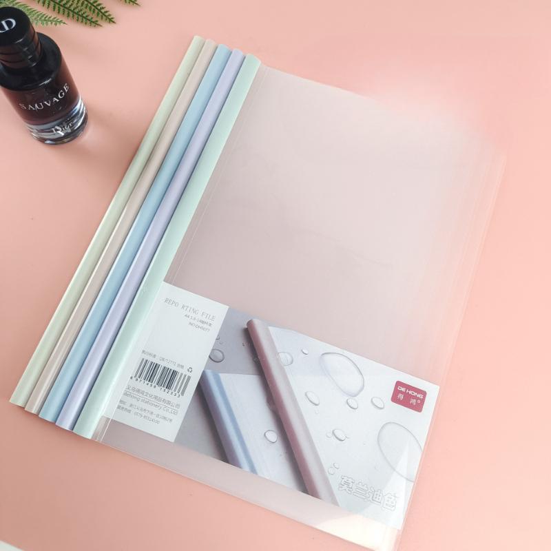 10 stk. Skyvefelt Gjennomsiktige Rapportomslag, A4 Gjennomsiktige CV Presentasjonsmapper Organiseringsperm