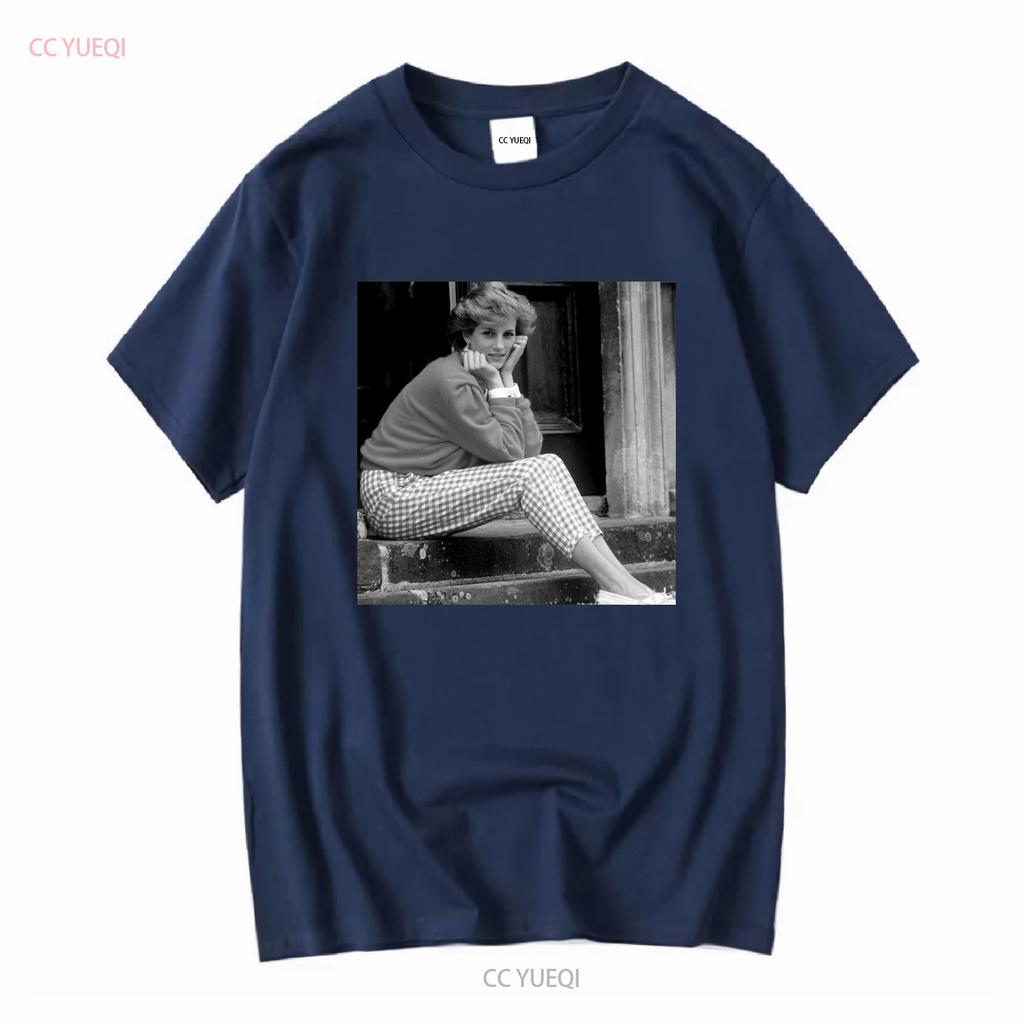 Maglietta Vintage Principessa Diana del Galles Tutte le Taglie Lavaggio Vintage Moda Grafica Comoda Uomo Streetwear Casual Versatile