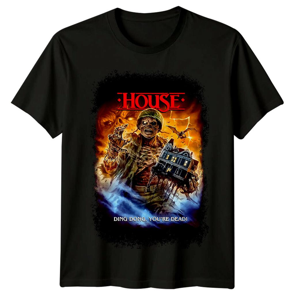 Dům (1985) Pánské tričko z 100% bavlny inspirované filmovým plakátem Top Retro 80s Tee