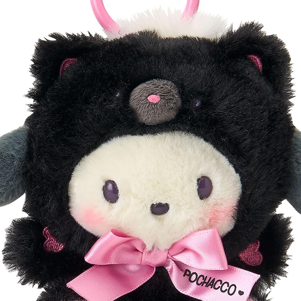 Sanrio Mascot Holder Pochacco with Carabiner 387177 (Black Animals)