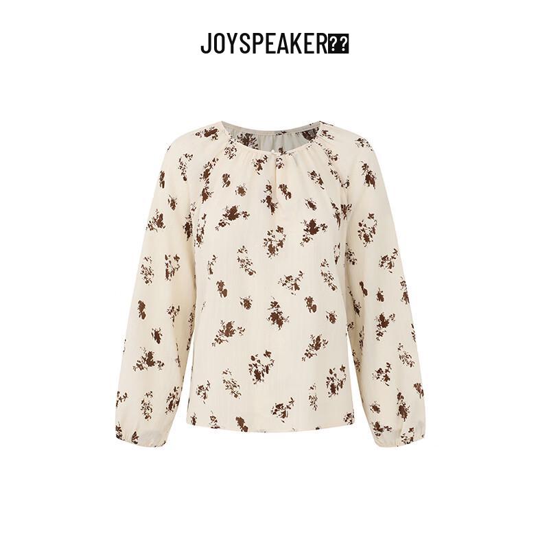 

JOY SPEAKER Women s Relaxed Fit Floral Long Sleeve Shirt S