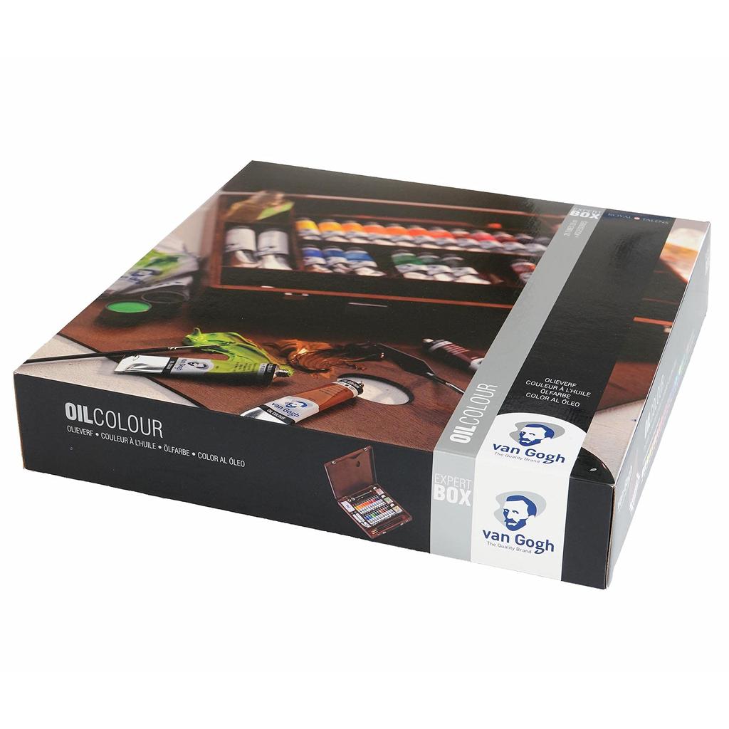 Talens Van Gogh Oil Wooden Box Expert 20ml Paints, 26-Color Set, Box, T0284-3426, (No. 6)