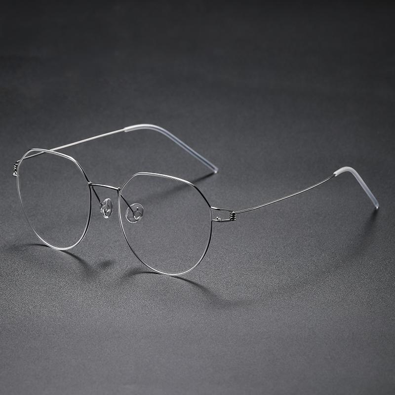 Denmark Brand Air Titanium Glasses Frames Men Thin Rim Screwless Eyewear Eyeglasses Women Morten Round Square Oval Korean Design