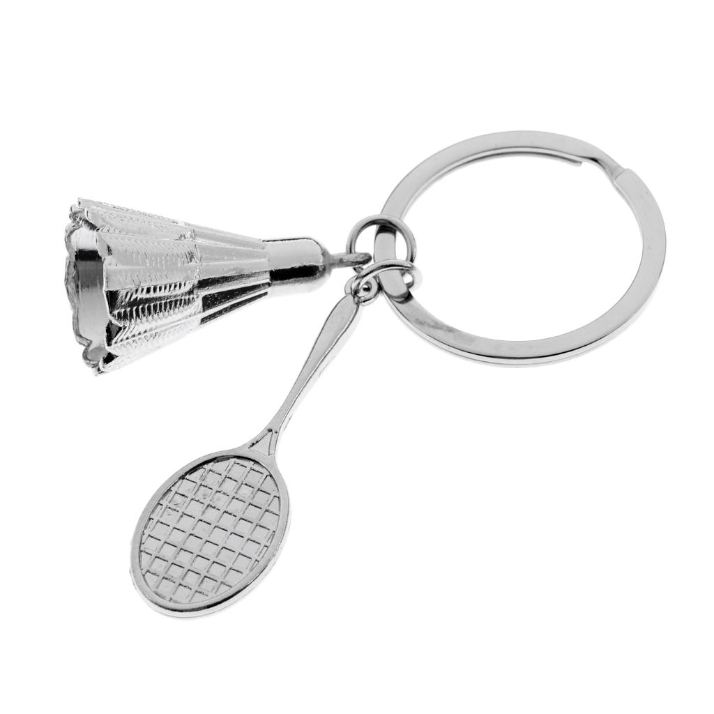 Buy Badminton Racket / Racquet and Shuttlecock Keychain Keyring Pendant