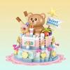 Cute Bear Cake Ice Cream Burger Desktop Decoration, Building Blocks, Birthdays Gift, Christmas Gifts