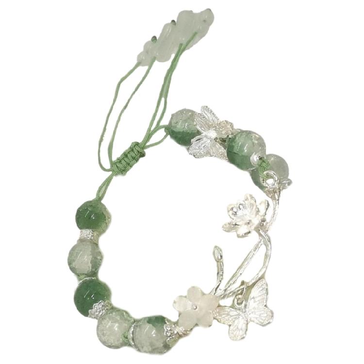 Unikt Armband med Ormmotiv Konstnärligt Armband i Bambustil Pärlarmband som Representerar Elegans och Kraft