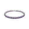 Snake Tennis Chain Bracelet_Purple